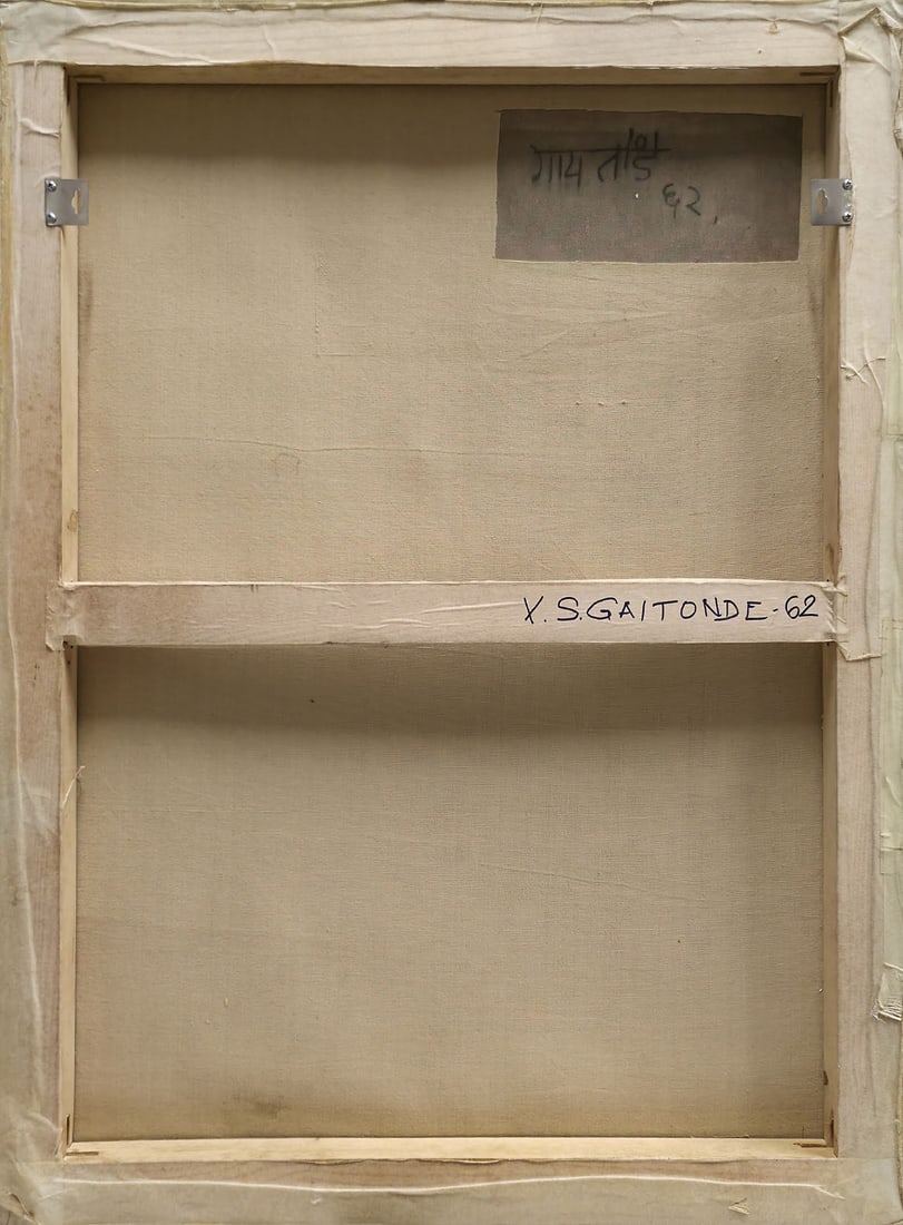 V. S. GAITONDE (1924–2001) UNTITLED, 1962 — OIL ON CANVAS - 2