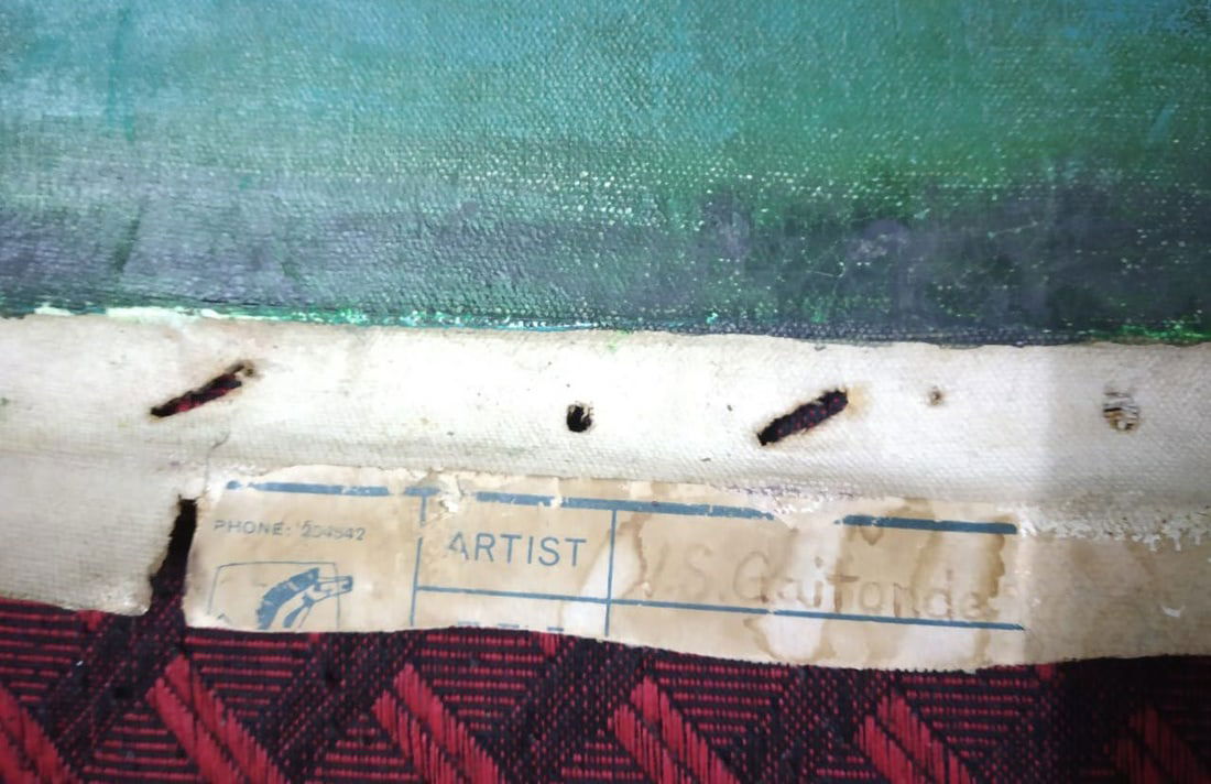 V. S. GAITONDE (1924–2001) UNTITLED, 1962 — OIL ON CANVAS - 4