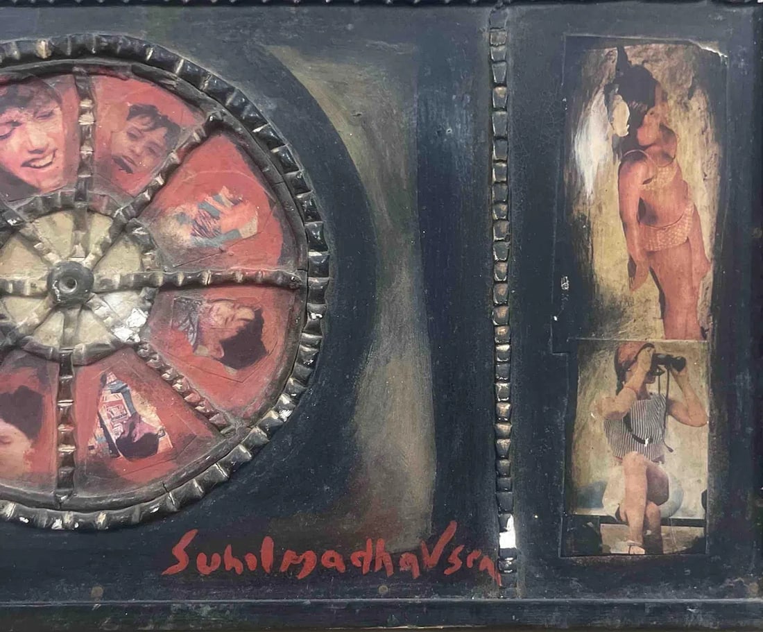 SUNIL MADHU SEN (1910–1979) l MIXED-MEDIA l WINDOWS OF MEMORY - 2