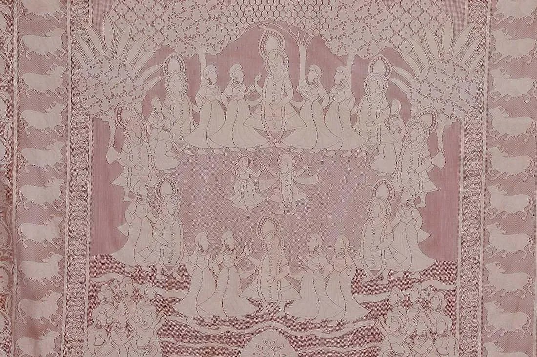 A COTTON LACE PICHHAVAI - 2
