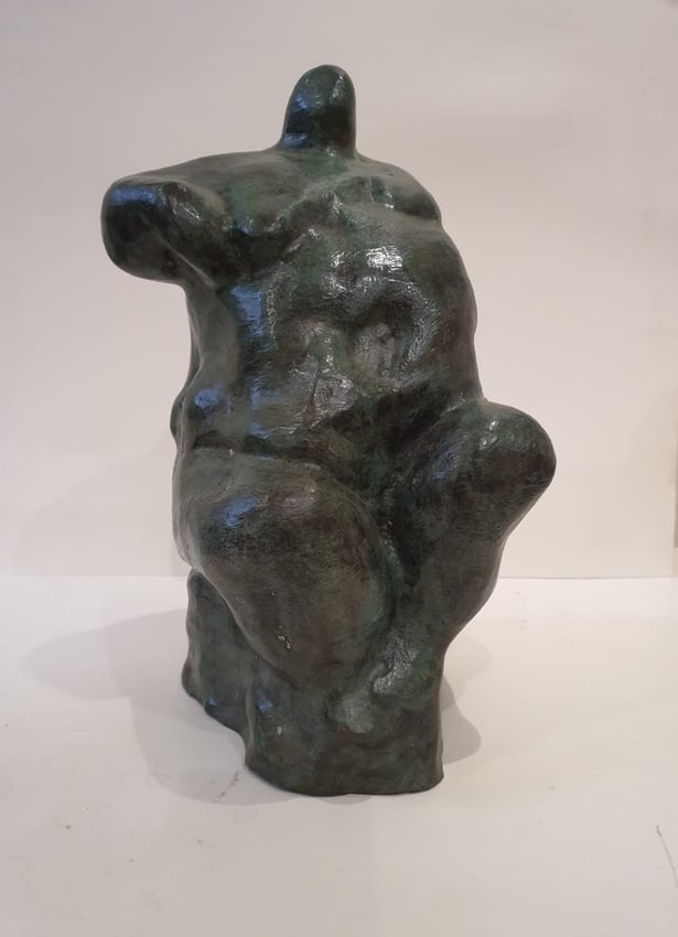 B. VITHAL (INDIAN,1933-1992) "UNTITLED" SIGNED B VITHAL (ON THE REVERSE) BRONZE: B. VITHAL (INDIAN,1933-1992) "UNTITLED" SIGNED B VITHAL (ON THE REVERSE) BRONZE HEIGHT: 12.25 IN [31 CM] WIDTH: 7.75 IN [19.6 CM] DEPTH: 7.25 IN [18.3 CM] FROM A LIMITED EDITIONTHESE ARTWORKS ARE