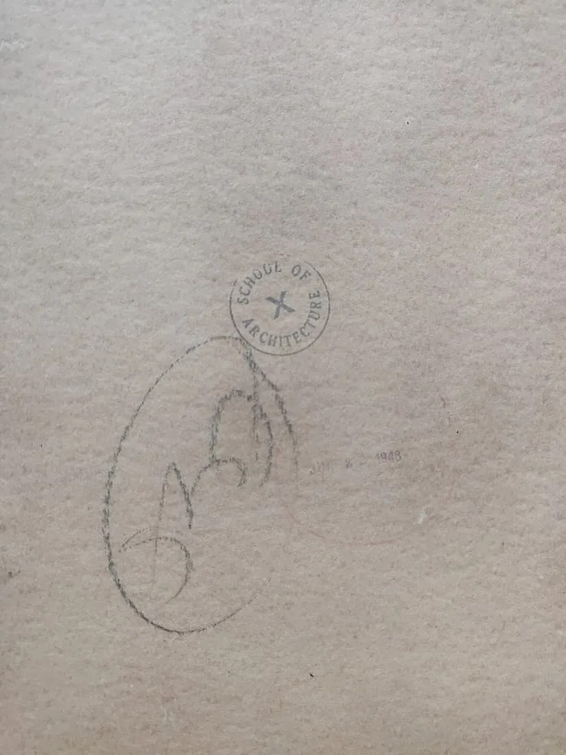 SAWLARAM LAKSHMAN HALDANKAR (1882–1968) WATERCOLOUR ON CARDBOARD/PAPER CHURCH AT DUSK 1954 - 2