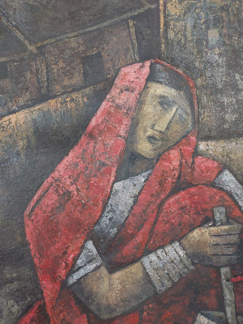 K.K. HEBBAR (1911–1996) UNTITLED 1978 OIL ON CANVAS 35 × 47 IN SIGNED LOWER LEFT - 3