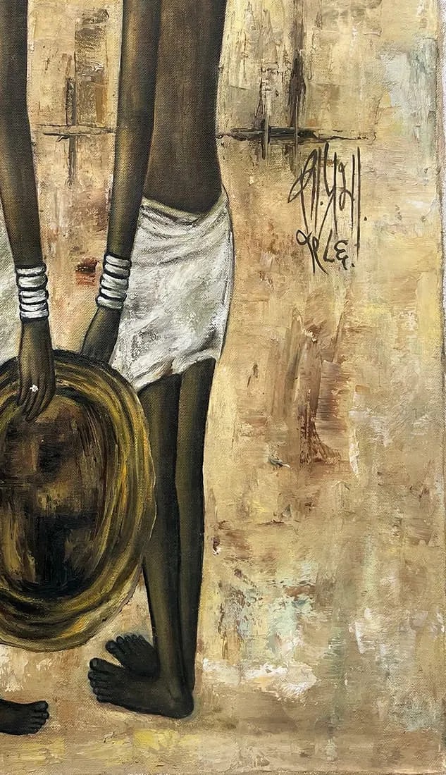 B.PRABHA (1933-2001) 'UNTITLED' SIGNED & DATED, OIL ON CANVAS, 1986 - 2