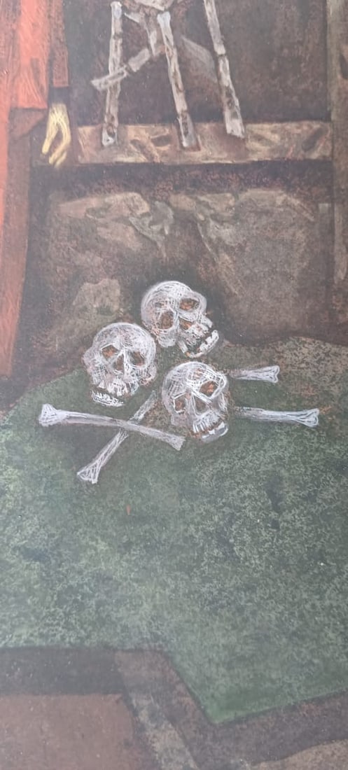 GANESH PYNE (1937–2013) UNTITLED TEMPERA ON PAPER 22 × 15 IN SIGNED LOWER RIGHT 2002 - 7