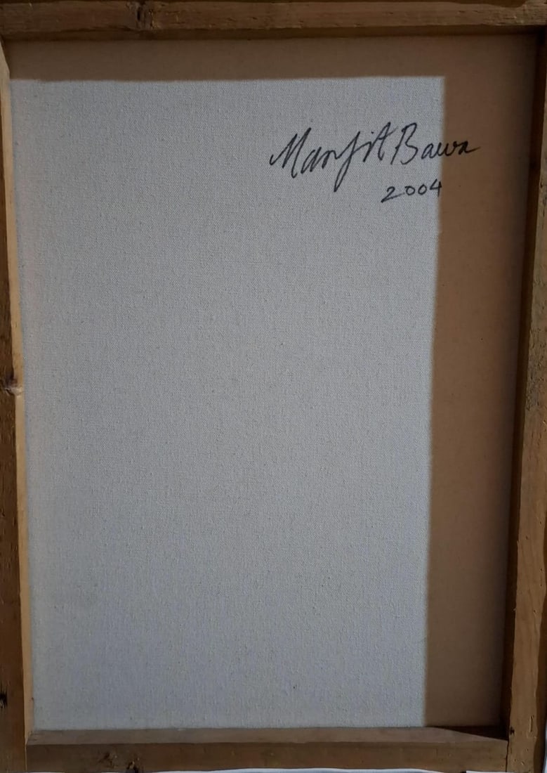 MANJIT BAWA (1941–2008) UNTITLED 2004 OIL ON CANVAS 18 X 24 IN SIGNED AND DATED 2004 (VERSO) - 2
