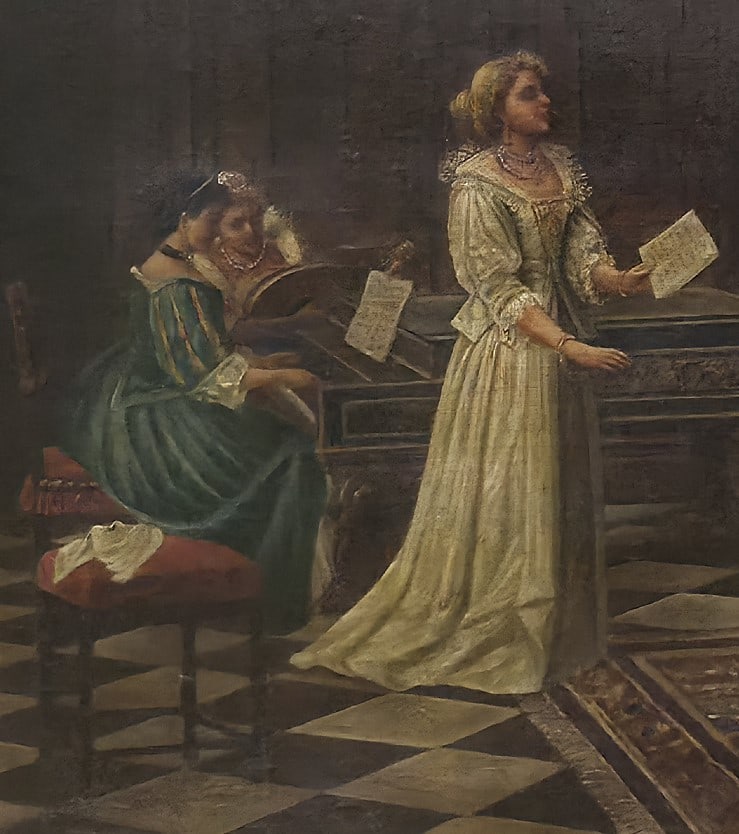 ELEGANT DUTCH INTERIOR l OIL ON CANVAS l WORKSHOP OF THE DUTCH GOLDEN AGE,NETHERLANDS, 1660-1700 - 3