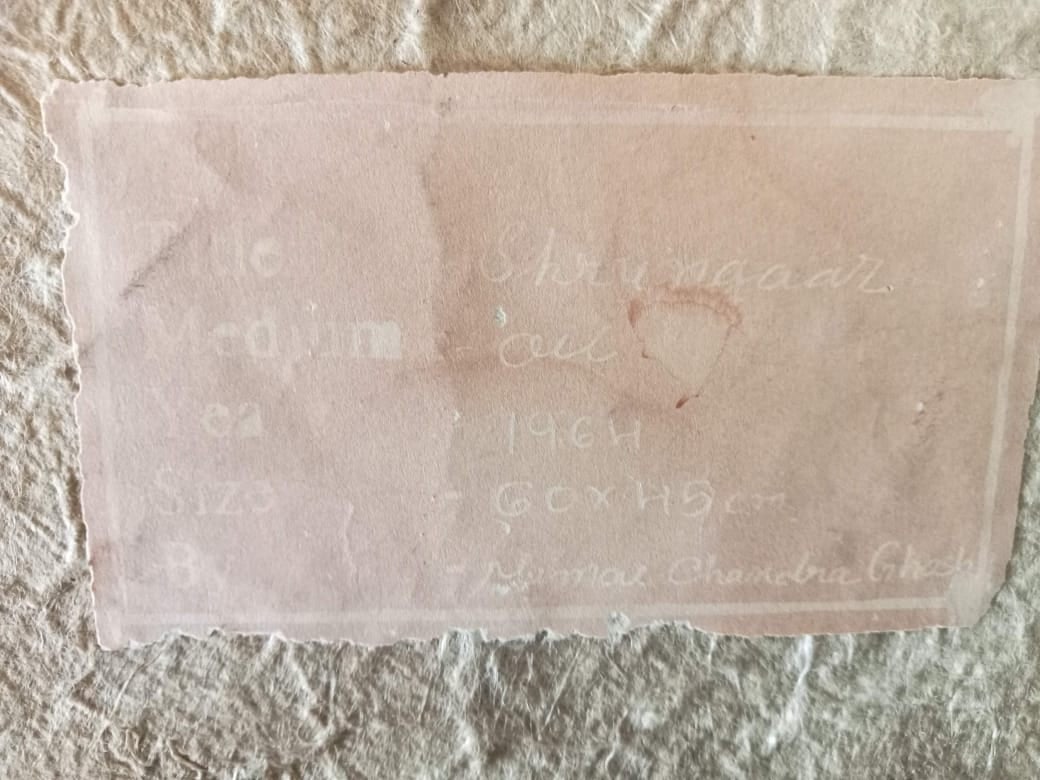 NIRMAL CHANDRA GHOSH (NC GHOSH) l OIL ON CANVAS l SHRINGAAR l 1964 - 2