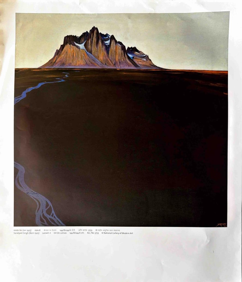 LADAKH–II BY Sarabjeet Singh - PRINT: LADAKH–II BY Sarabjeet Singh - PRINTTHIS STRIKING LANDSCAPE BY Sarabjeet Singh CAPTURES THE MAJESTIC AND AUSTERE BEAUTY OF THE HIGH-ALTITUDE TERRAIN OF LADAKH. THE COMPOSITION FEATURES A DRAMATIC