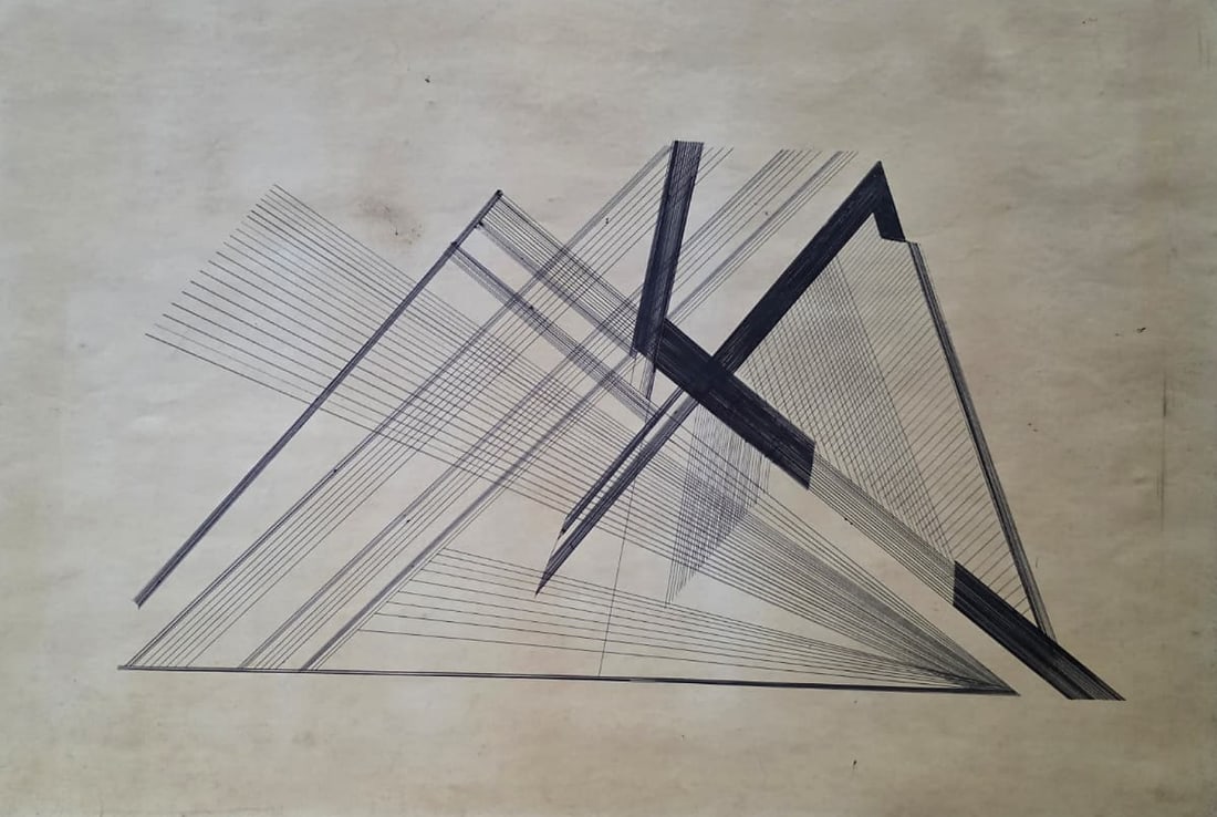 NASREEN MOHAMEDI (1937–1990) UNTITLED, 1980 INK PEN ON PAPER 15 × 22 INCHES: NASREEN MOHAMEDI (1937–1990)UNTITLED, 1980INK PEN ON PAPER15 × 22 INCHES NASREEN MOHAMEDI STANDS AMONG THE MOST INTELLECTUALLY RIGOROUS AND INFLUENTIAL FIGURES OF POST-INDEPENDENCE INDIAN MODERNISM