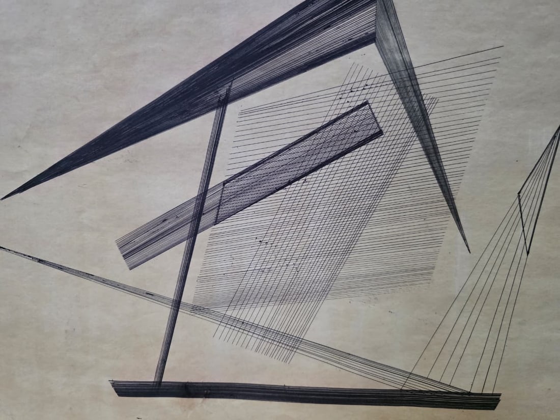 NASHREEN MOHAMMADI (1937–1990) UNTITLED 1978 INK PEN ON PAPER 15 × 22 INCHES - 2