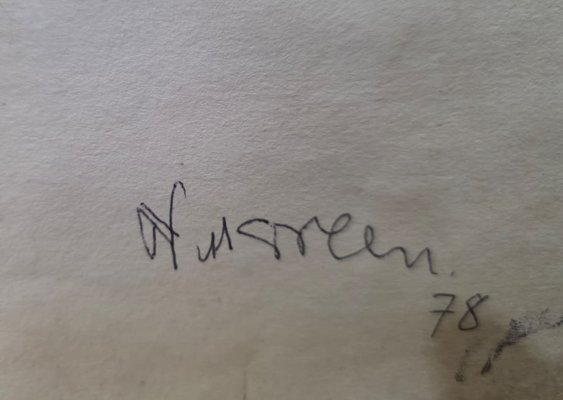 NASHREEN MOHAMMADI (1937–1990) UNTITLED 1978 INK PEN ON PAPER 15 × 22 INCHES - 4