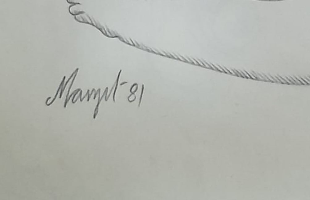 MANJIT BAWA (1941–2008) PENCIL ON PAPER UNTITLED (GANESHA) 1981 - 2