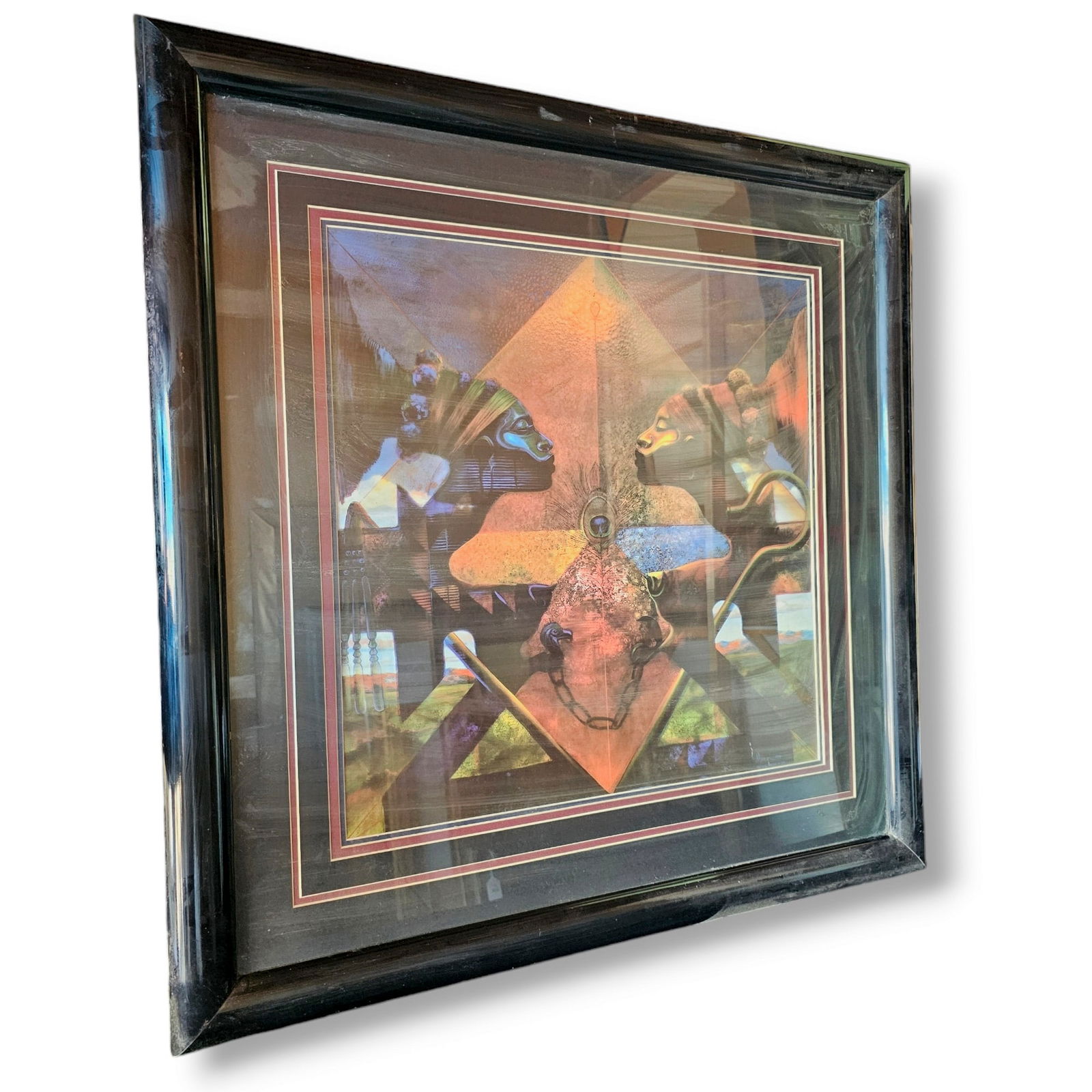 Michael Brown, 1990 - 31" x 31": Print, signed, framed and glazed. 31"h x 31"w