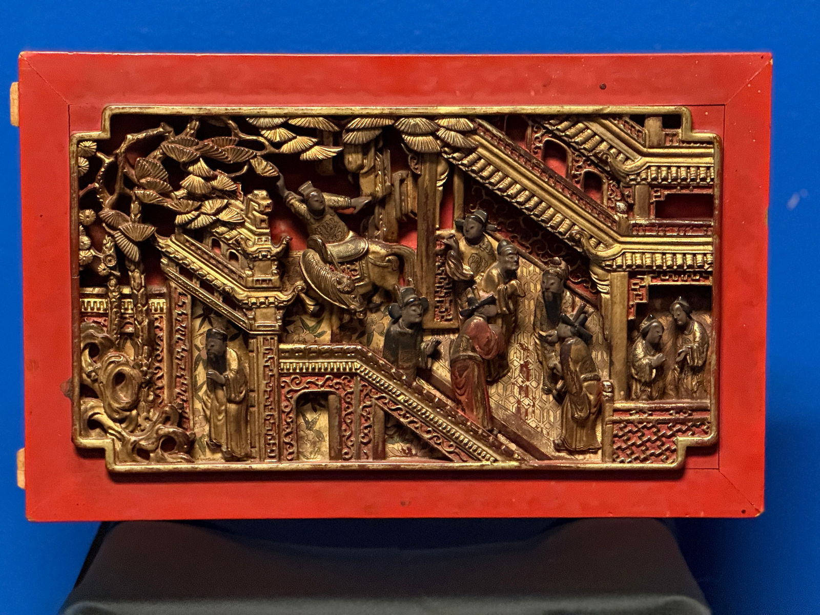 Antique Chinese Carved Panel (1 of 5)