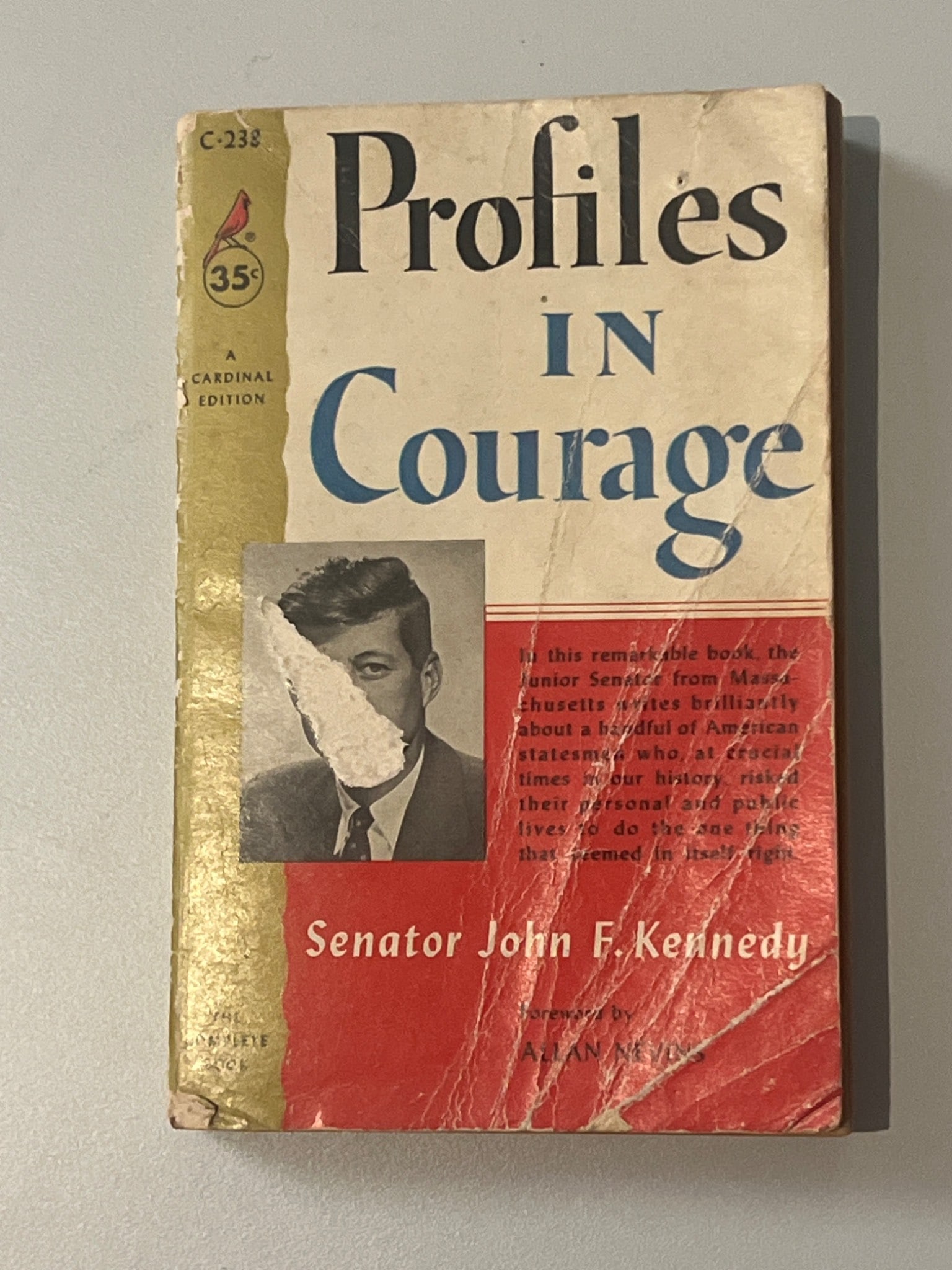 Profiles in Courage by John F. Kennedy, 1956 Cardinal Edition (1 of 4)