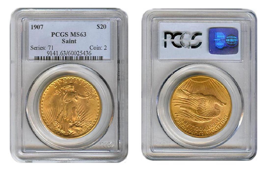 1907 MS 63 PCGS $ 20 Saint Gauden's (1 of 1)