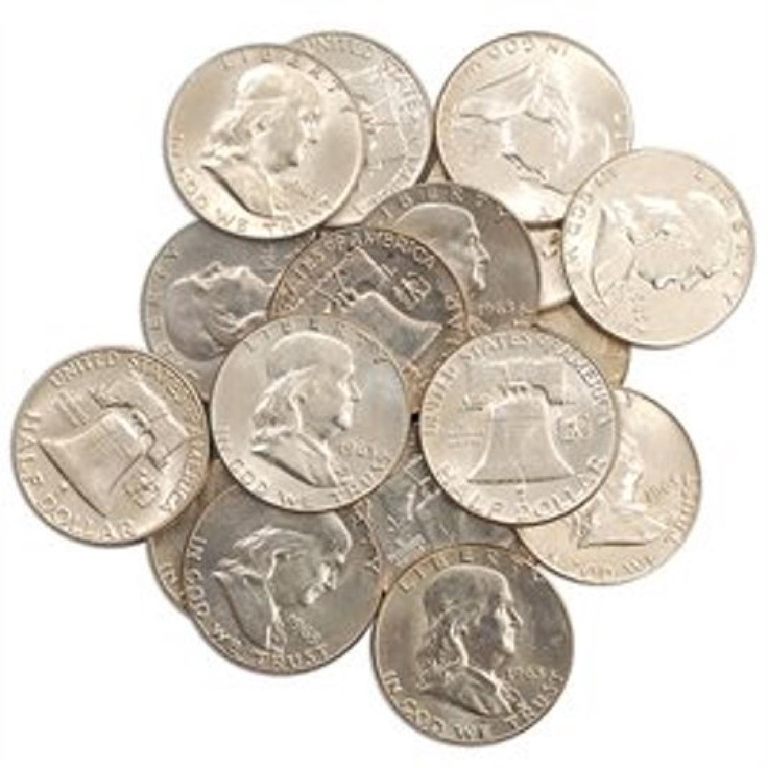 (20) Franklin  Half Dollars - 90% Silver (1 of 1)