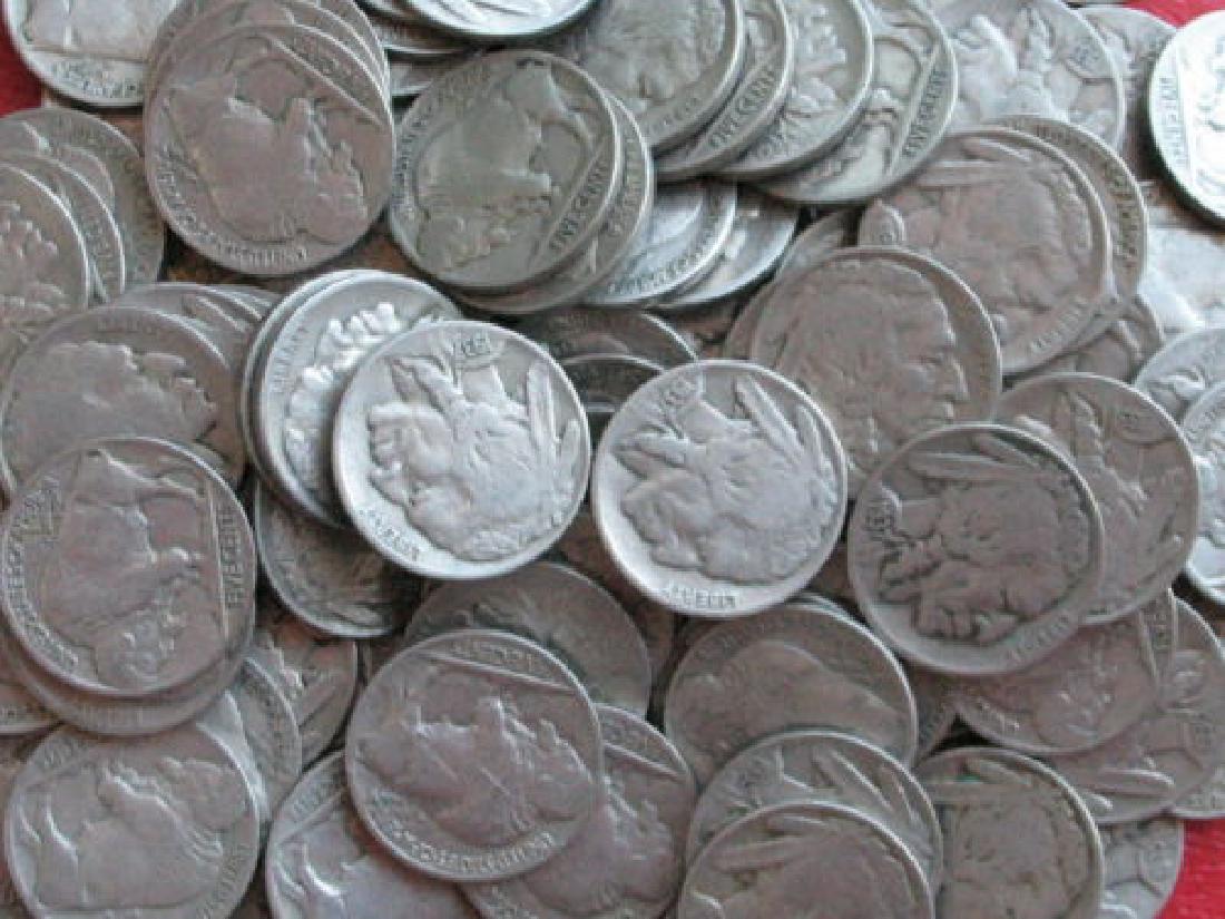 Lot of 100 Buffalo Nickels- Various Dates- (1 of 1)