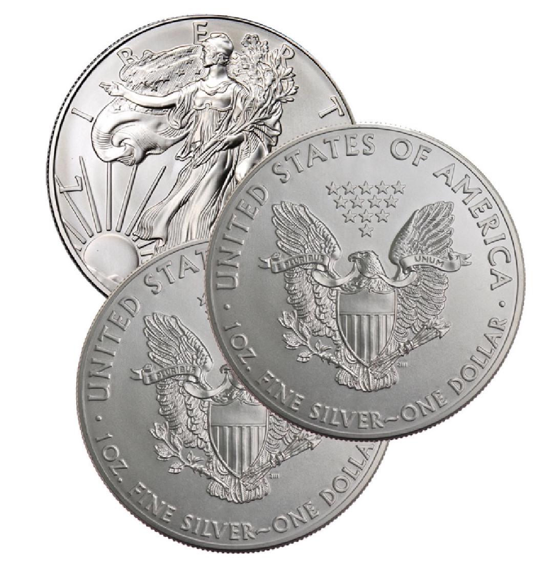 (3) US Silver Eagles - Random Dates (1 of 1)