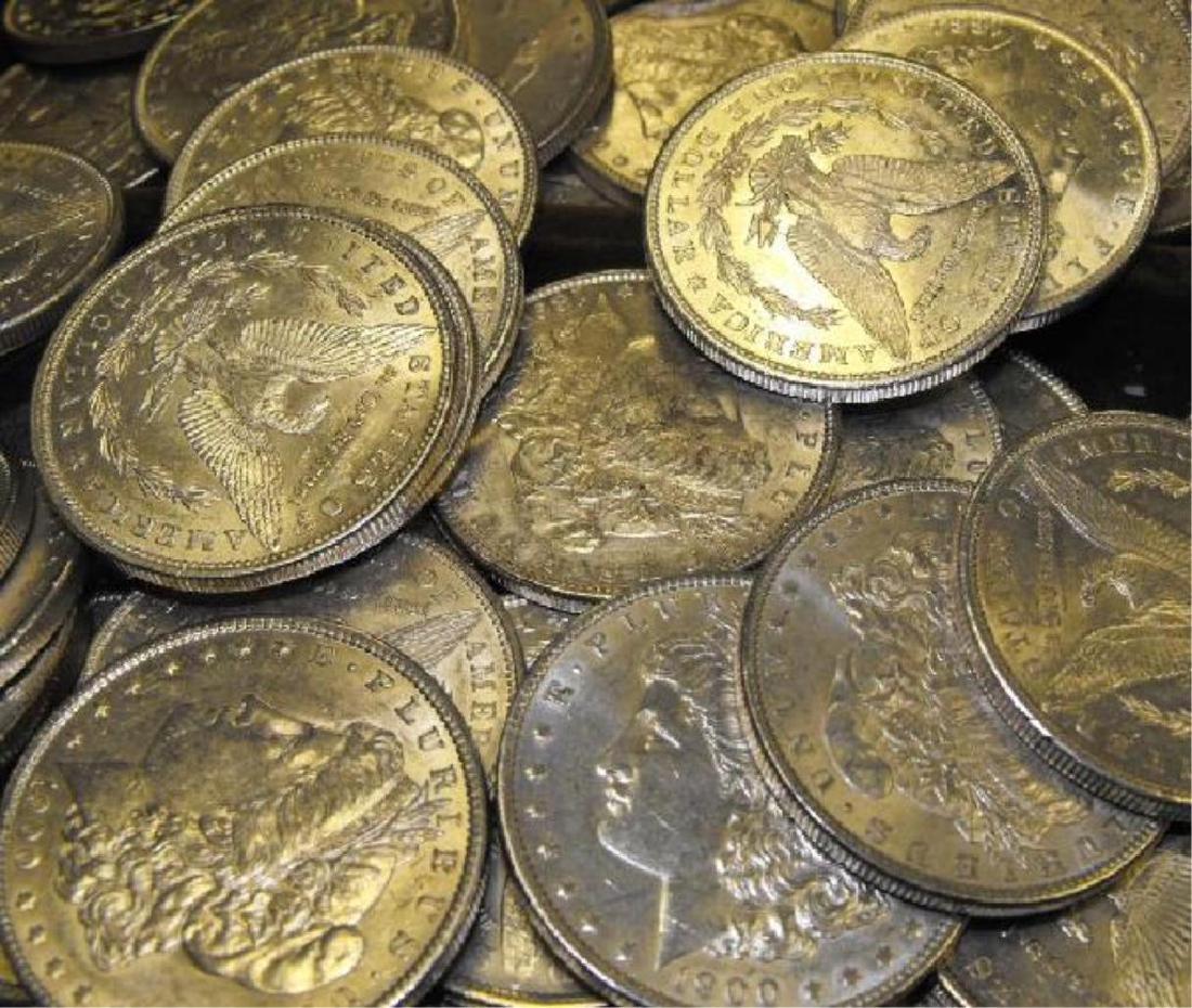 Lot of 50 Uncirculated Morgan Silver Dollars (1 of 1)