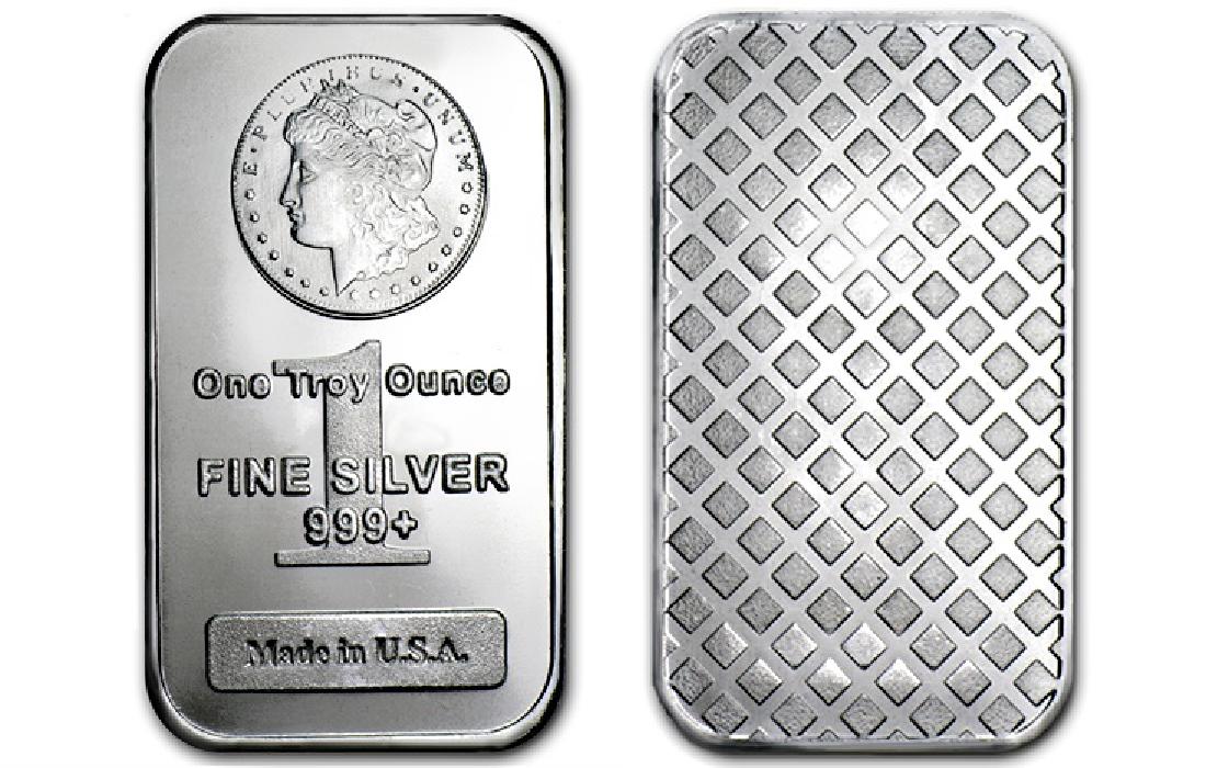 1 oz Morgan Design Silver Bar - .999 Silver (1 of 1)
