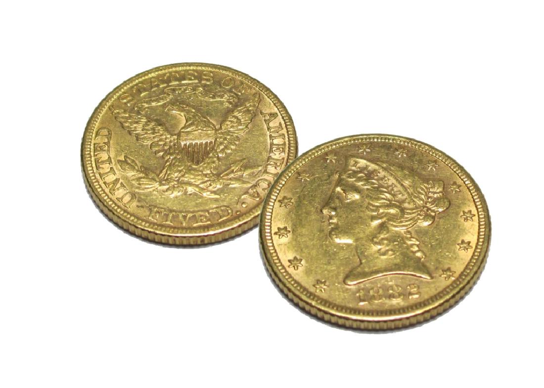 1882 P $5 Gold Liberty Half Eagle (1 of 1)