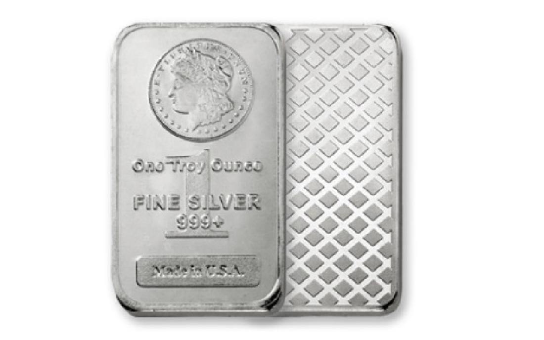 1 oz. Silver Morgan Design Bar - .999 Pure (1 of 1)