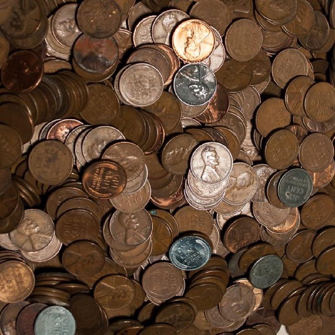 (1000) Mixed Date/Mint Wheat Cents: Item is as shown in image. Bidder is responsible for all value and grade determination based upon image. All bids constitute abinding contract and agreement to pay.