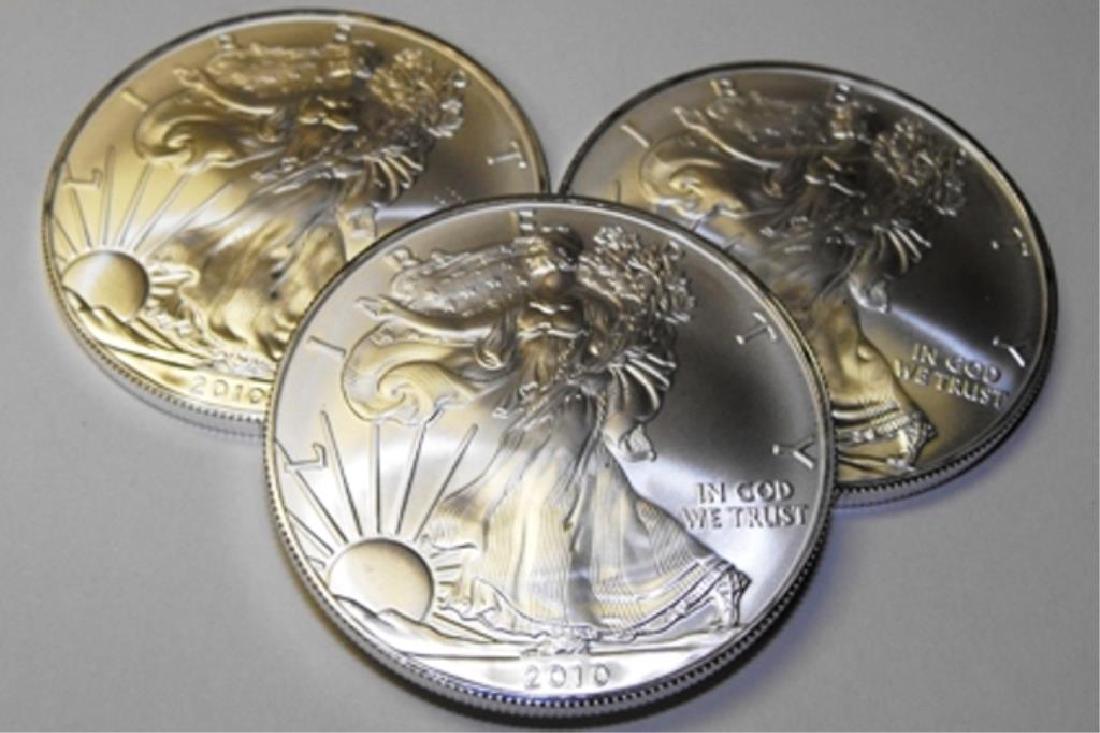 (3) Random Date US Silver Eagles (1 of 1)