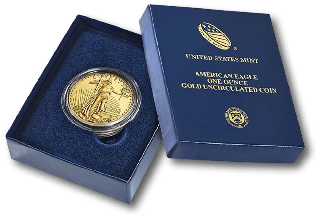 1 oz Gold Eagle Random Date Mint Boxed: Please note that all items are as shown in image. Bidder is responsible for all grade based upon images and value. Bidder further agrees to all terms and understands all nuances of bidder registration
