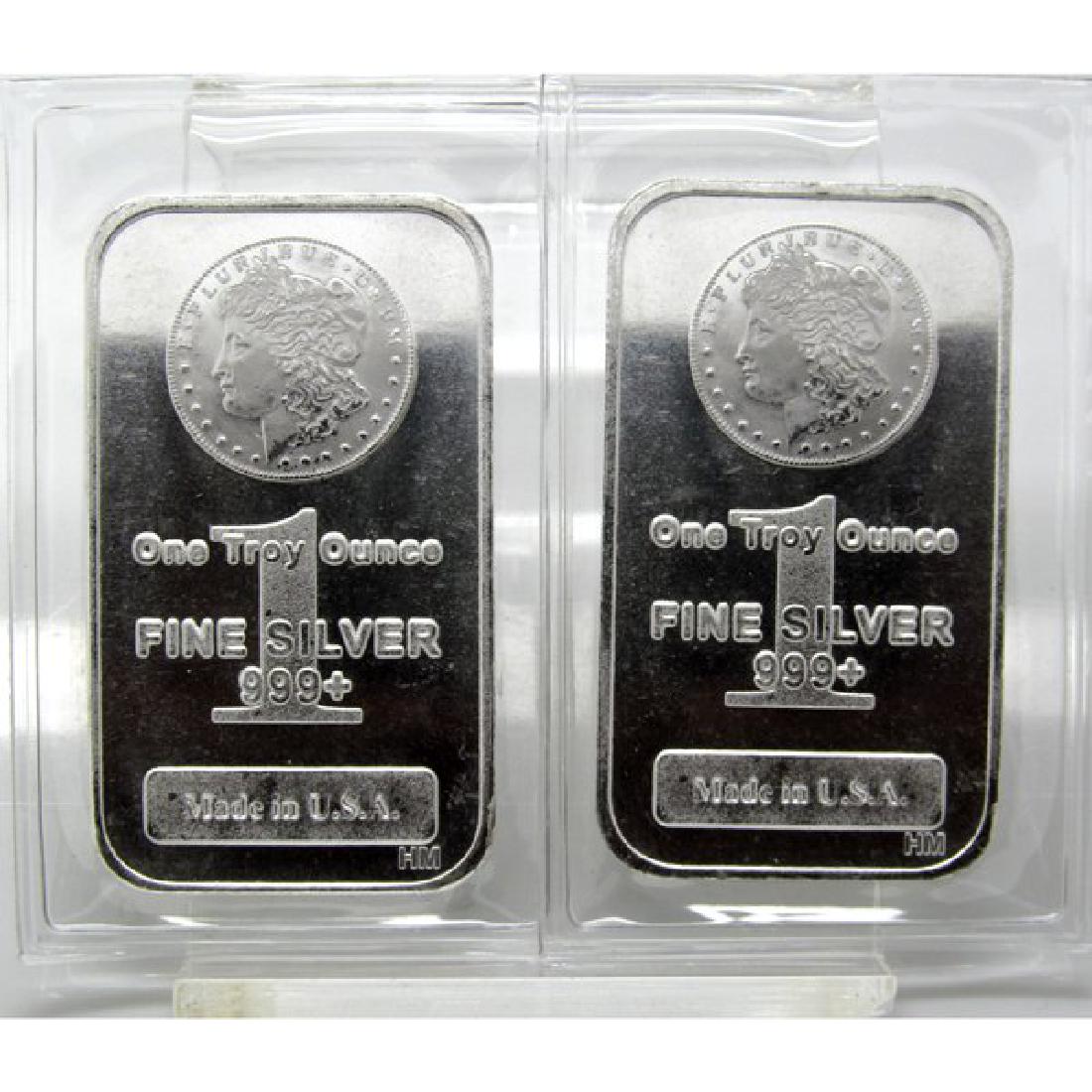 (2) 1 oz Morgan Design Silver Bars (1 of 1)