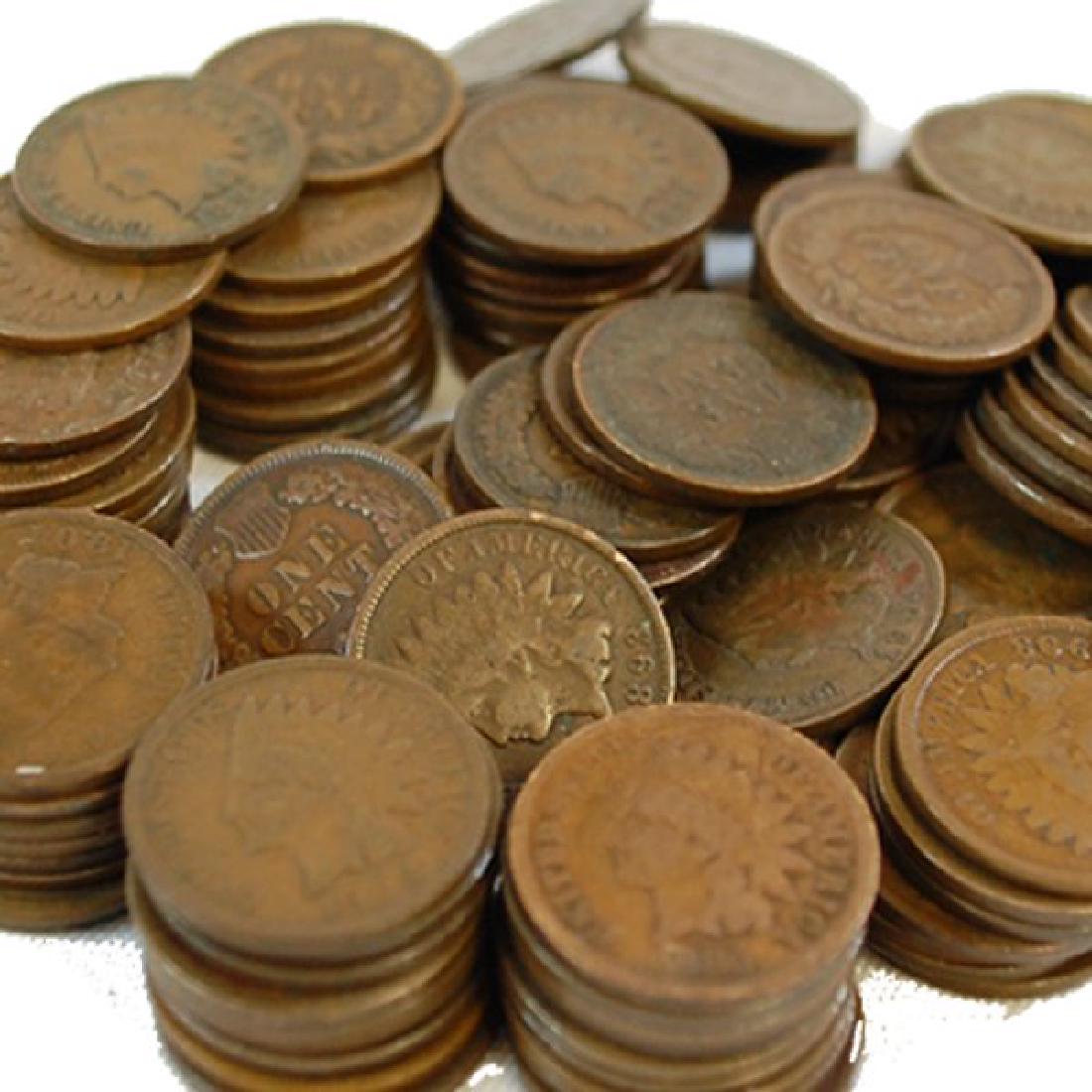 (100) Better Grade Indian Head Cents (1 of 1)
