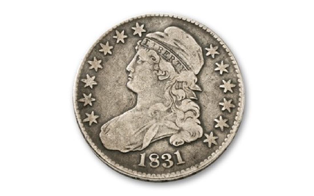 1831 Capped Bust Half Dollar F-VF Grade (1 of 2)