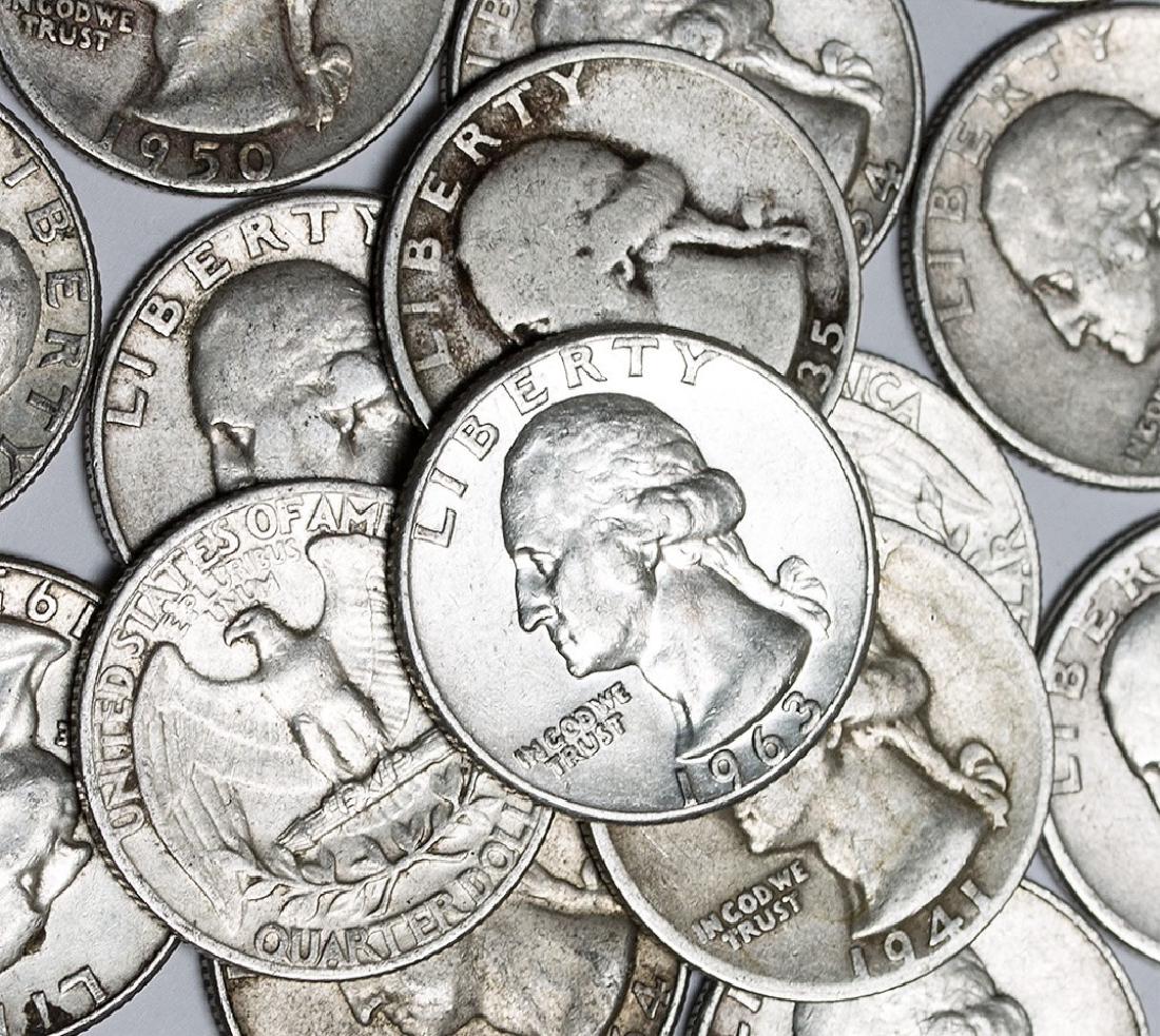 $10 Face Value Washington Quarters 90% Silver (1 of 1)