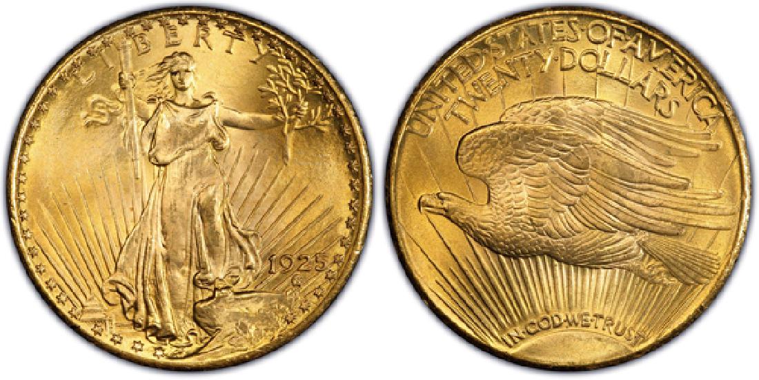 1925 AU Grade $20 Gold Saint Gauden's (1 of 1)