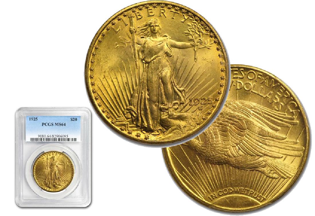 1925 MS 64 PCGS or NGC $20 Gold Saint Gaudens (1 of 1)