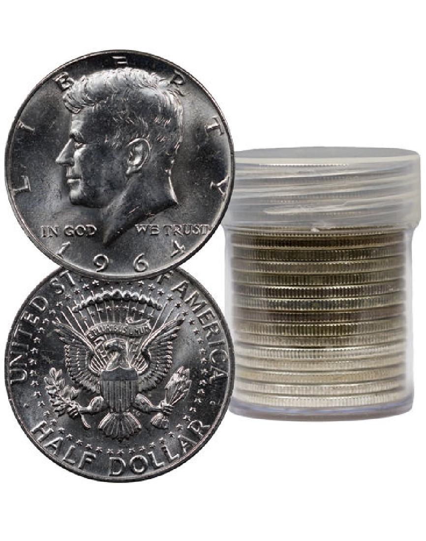 (20) Kennedy Half Dollars 1964 BU 90% Silver (1 of 1)