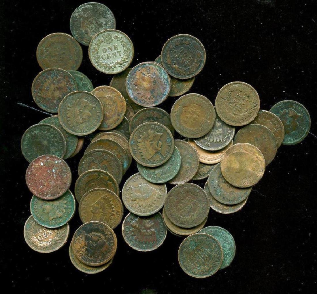 (50) Indian Head Cents - Random Date and Grade (1 of 1)