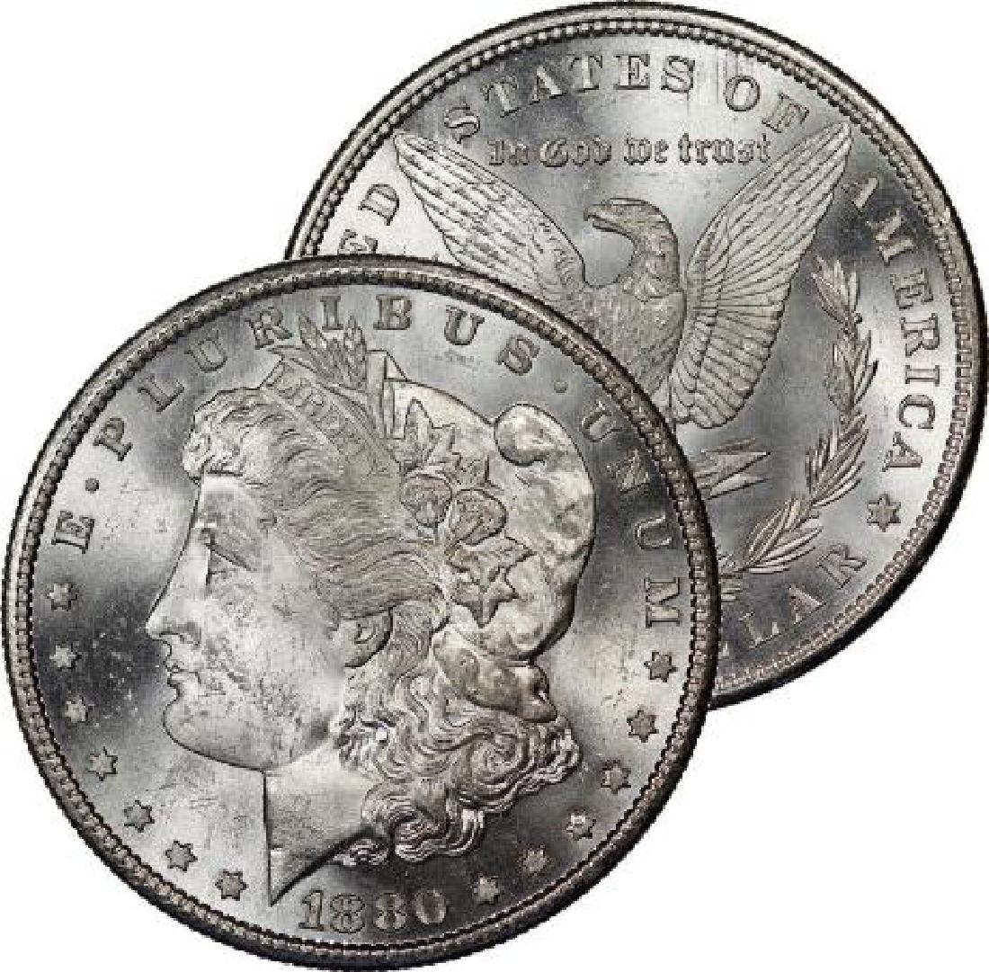 1880 S GEM BU Morgan Silver Dollar (1 of 1)