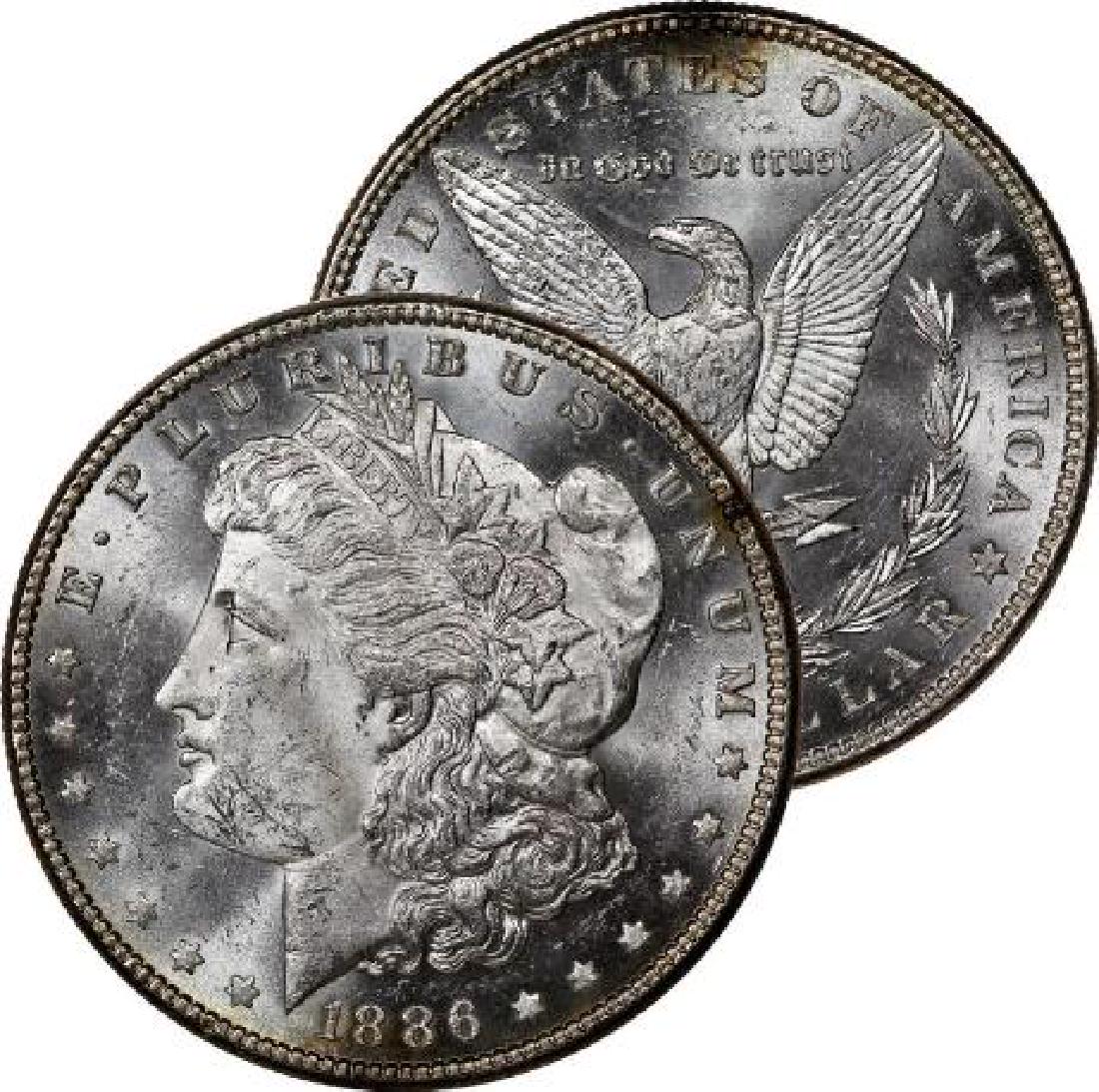 1886 P BU Morgan Silver Dollar (1 of 1)
