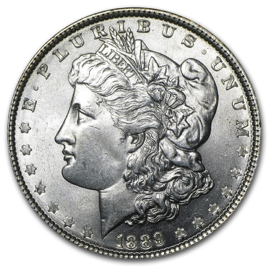 1889 P BU Morgan Silver Dollar: Please note that all items are as shown in image. Bidder is responsible for all grade based upon images and value. Bidder further agrees to all terms and understands all nuances of bidder registration
