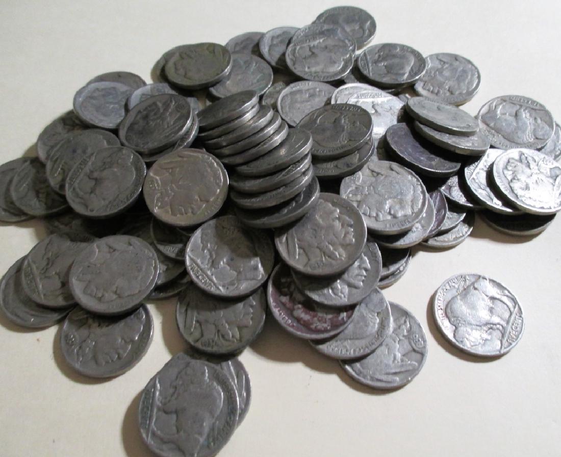 (100) Readable Date Buffalo Nickels: Please note that all items are as shown in image. Bidder is responsible for all grade based upon images and value. Bidder further agrees to all terms and understands all nuances of bidder registration