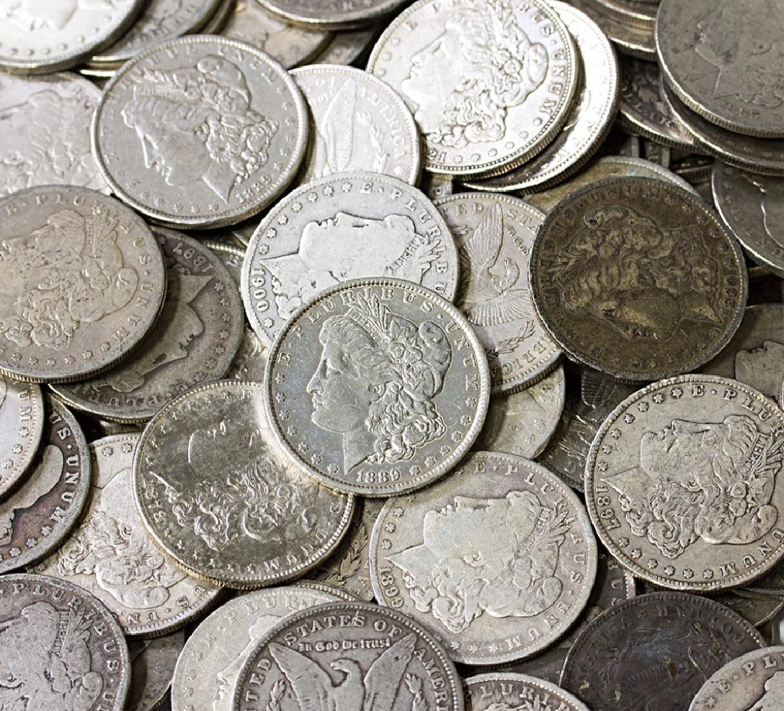 Collection of 100 Random Date/Grade Morgan Dollars (1 of 2)