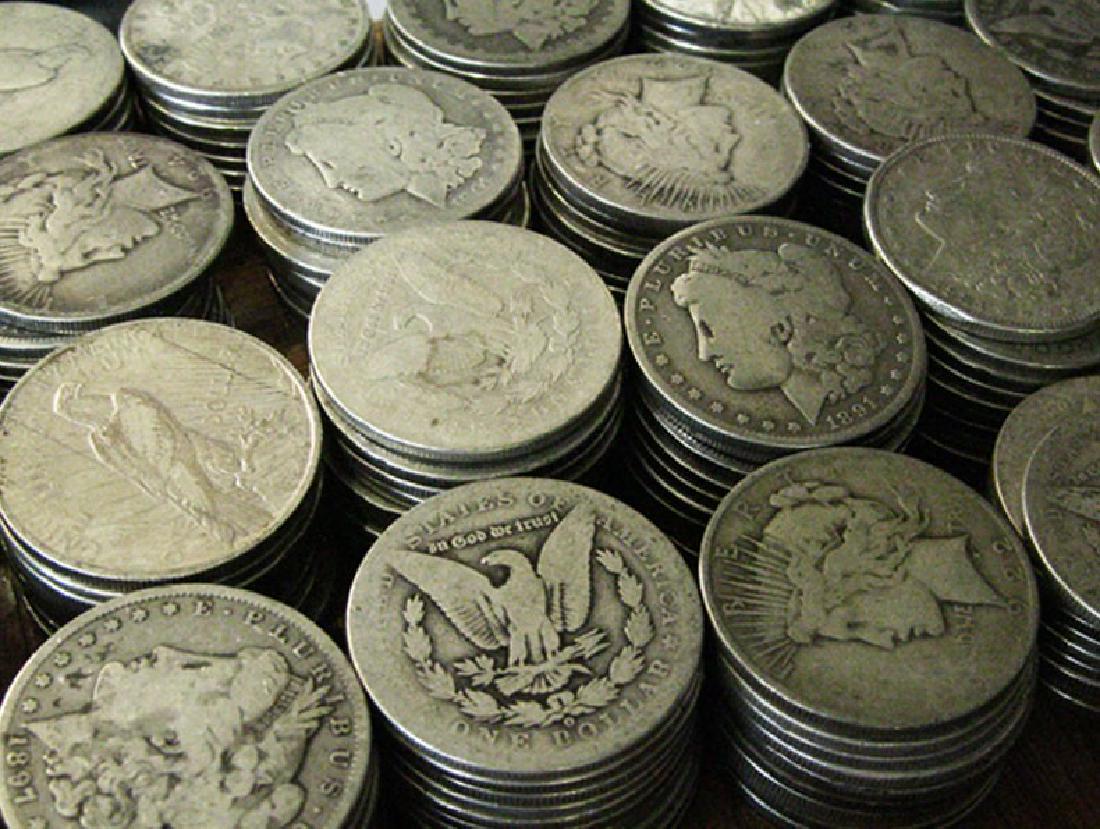 200 pcs. Mixed Type Silver Dollars-Morg-Peace (1 of 2)