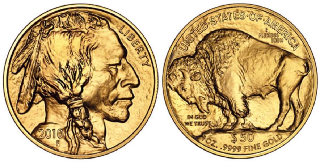 2010 US Gold Buffalo 1 oz 24k Bullion (1 of 1)