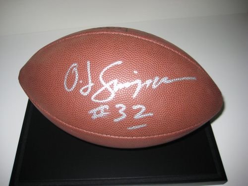OJ SIMPSON Autographed Football: An authentic OJ autographed football.