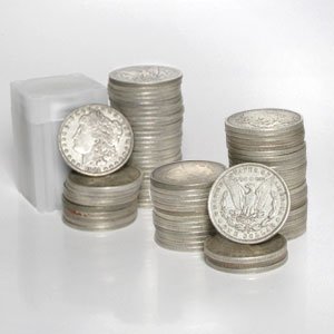 Lot of 33 Peace Silver Dollars: A lot with 33 1922-35 Peace Silver Dollars- g-au grades.