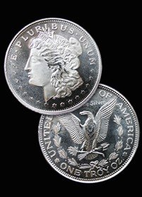 Private Mint Morgan SILVER Round! Bullion!: A great collectible! Private Mint Morgan SILVER Round! Bullion!