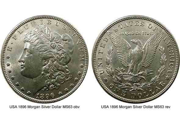 1886 Morgan BU Silver Dollar